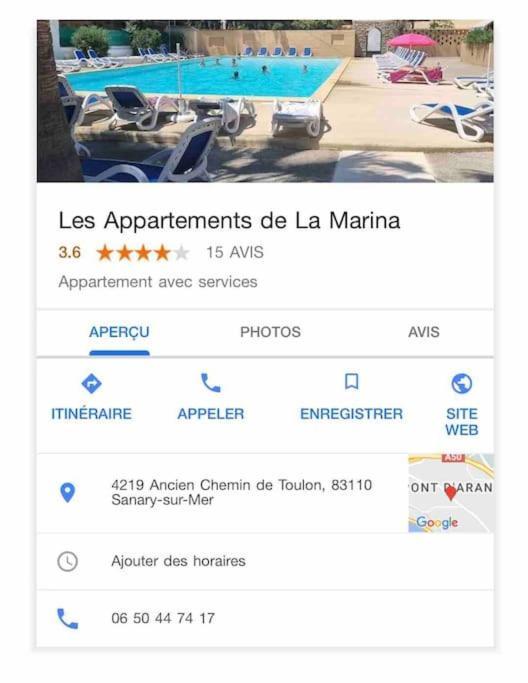Les Appartements De La Marina ساناري سور مير المظهر الخارجي الصورة